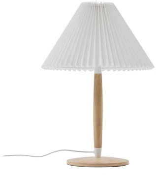 Lucande Tischlampe Ellorin (Skandinavisch) aus Holz (1 flammig, E27) - Tischleuchte Schreibtischlampe Nachttischlampe Wohnzimmerleuchte