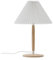 Lucande Tischlampe Ellorin (Skandinavisch) aus Holz (1 flammig, E27) - Tischleuchte Schreibtischlampe Nachttischlampe Wohnzimmerleuchte
