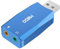 MillSO Scheda audio esterna USB con funzione di registrazione interna per podcast, registrazione, adattatore per cuffie USB da 3,5 mm per PC, laptop, cuffie, microfono - Blu