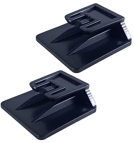 Tûche 2PZ, Clip adesiva Telepedaggio Sistema di fissaggio supporto removibile. 3 x 3 cm (NERO)