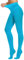 DUCMODA Collant Femme Taille Haute 80 denier Doux Semi Opaque Extensible Bleu l