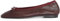 Tommy Hilfiger Women’s Soft Leather Ballet Pumps with Bow, Red (Burgundy Velvet), 6.5