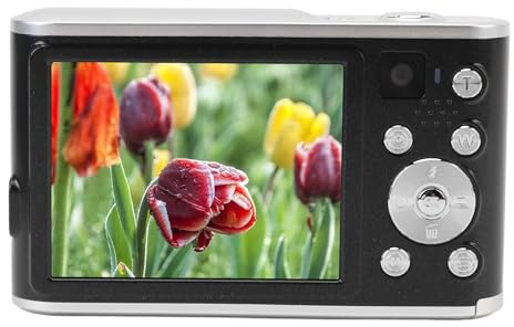 4K-Digitalkamera, Kompaktkameras für Fotografie, 48 MP Autofokus-Vlogging-Kamera mit 16-fachem Zoom, Tragbare Kleine Digitale Videokamera mit Dual-Kamera für Teenager, Erwachsene
