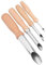 CYTGOUPER 4-teiliges Töpferwerkzeug Set, Rundloch Tonschneider für Keramik Skulpturen, Pottery Tools mit Anti-Rutsch Holzgriff, Ideal für Töpferzubehör Kunststudios