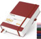 Smarpau Notizbuch A5, Hardcover Lined Journal Buch mit 360 Seiten, Premium 100gsm Tintenfestes Papie Dickes,Leder Hard Cover Notizbuch für Frauen Männer Arbeit Büro Schule, 14.5 x 21cm-Dunkelrot