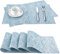 Sets de Table, 45x30cm Dessous de Verre Lot de 4, Lavable, Résistant à la Chaleur, Antidérapant, pour Tasses, Couverts, Vases et Cendriers, Bleu