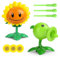 FYDZBSL Plantas contra Zombies Juguete,Caricatura Juguetes, Estatuas De Plantas Girasol, Juego Decoración De Personajes,Adecuado para Niños Niñas,Reuniones Familiares,Juego De Padres E Hijos10CM