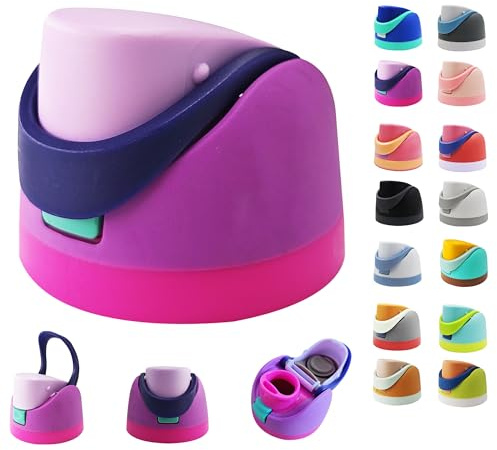 Replacement Lid for Owala Freesip, One Button Water Bottle Top Replacement Cap Compatible with Owala Cup 16oz 24oz 32oz 40oz, Leakproof Replacement Lids Accessory，BPA-Free (Purple)