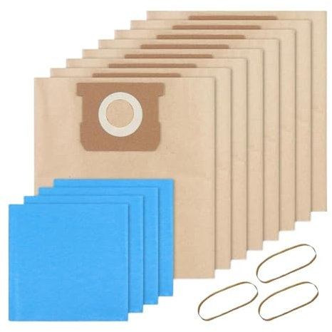 Sacs 19-3100, Compatibles Avec Stanley, Compatibles Avec Shop, Vac 5-6 Gallons/gal Aspirateur Eau Et Poussière 19-3100 Sacs Filtrants Jetables