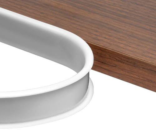 NUTKIT U-Form Selbstklebend Möbelkantenband, 18mm*4m Weiß TPE Wasserdicht | Faltbarer Kantenschutz, Flexible Möbelkantenband Kantenumleimer Selbstklebend für Möbel Schrankkanten Arbeitsplatten