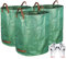 Gardzen 3er-Pack Gartensack 200 Liter – Wiederverwendbare robuste Gartenbeutel, Rasen-Pool Garten Laubabfallsack
