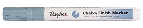 Rayher Hobby 35017566 Chalky Finish Marker, blaugrau, mit Ventil, ultramatte Acryltinte, hochdeckend, hochwertig, mit hohem Kreideanteil, der ultramatte Chalky-Kreidelook jetzt auch als Marker