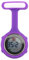 Verlike Montre électrique de poche à clipser avec cadran rond et affichage numérique Violet