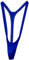 Creamlin Einstellbare Herren Borat Style V Sling Stretch Sexy Unterwäsche Straps Body Strap Thongs Bodysuit (Blau)