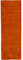 carpetfine Wollteppich Gabbeh Uni Läufer Orange 75x200 cm | Moderner Teppich für Wohn- und Schlafzimmer
