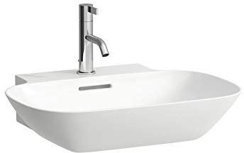 Laufen INO Aufsatzwaschtisch, 1 Hahnloch, ohne Überlauf, US geschl. 560x450, weiß, Farbe: Weiß mit LCC