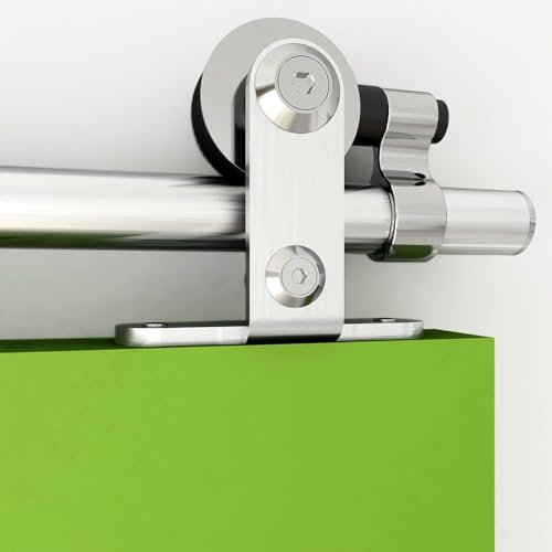 CCJH 183CM Herraje para Puerta Corredera Kit de Accesorios para Puertas Correderas, Acero Inoxidable Kit