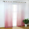 SCHOAL Gardinen mit Ösen Transparente Vorhänge Voile Fensterschal Modern Farbverlauf 1 Stück BxH 140x225cm Rosa