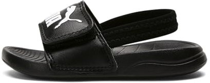 PUMA Unisex Kids Popcat 20 Backstrap Ac Inf Sandales à enfiler, Puma Black Puma White, 19 EU
