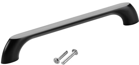SOTECH Möbelgriff BLACKLINE VII BA 160 mm schwarz matt | (Länge 182 mm, Breite 11,5 mm, Höhe 27 mm) Aluminium Bügelgriff