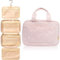 BOACAY Trousse de Toilette Femme, Fille, Enfant, Sac de Voyage Cosmétique à Suspendre, Vanity Souple et Pliable pour la Douche ou Maquillage