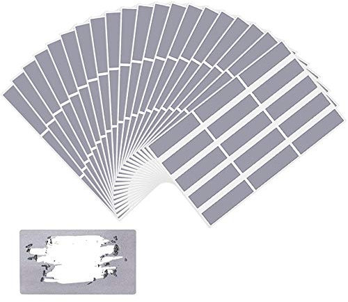 QUCUMER 300 Stück Rubbellos Etiketten Rubbelettiketten Rubbellose Selber Machen Rubbel Etiketten Scratch Sticker Rubbelsticker Grau Rubbelaufkleber zum Basteln von Rubbelkarten Hochzeit Geburtstag