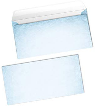 Briefumschläge Vintage blau für Briefe Einladungen Hochzeit Geburtstag DIN lang-Format (250 Umschläge)