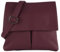 modamoda de T63LEDER Damen Leder Umhängetasche Schultertasche handmade in Italy, Farbe:Bordeauxviolett
