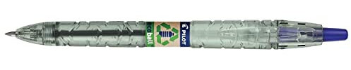 Pilot Ecoball Recycled Ballpoint Medium, Blue, Pack of 10