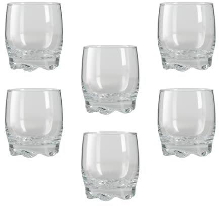 Glasshop Set of 6 Tumbler Glasses - Perfect for Water, Juice, Whisky - 290ml Capacity