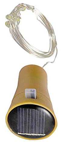 rongweiwang Bouchon de Bouteille de Cordes Lumineuses LED étanche String Light Solar Puissance Décoration Chaîne de la Lampe, Colorful Light, 20led