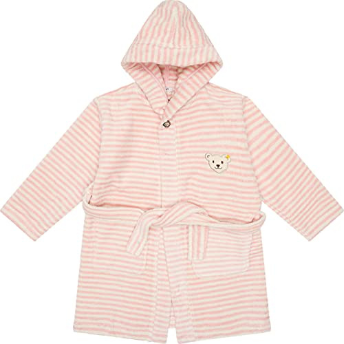 Steiff Unisex Kinder Basic Bademantel, SILVER PINK, 116 EU