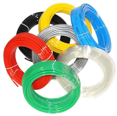 25 m Polyethylen-Schlauch PE-Schlauch Pneumatik-Schlauch Druckluft-Schlauch 25m (4 x 2, gelb)