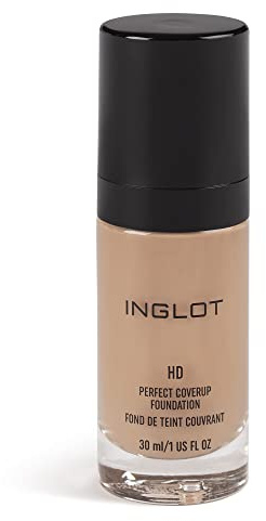 INGLOT HD Perfect Coverup Foundation 82 (MC) Balanced Beige 30 ml | Medium coverage evens skin tone with a matte finish; alcohol-free