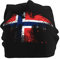 Lsjuee Eagle Norwegen Flagge Slouchy Beanie Mütze für Männer Frauen Baggy Skull Cap Winter Ski Strickmütze Schwarz