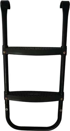 Jump PRO Trampoline Ladders: Fully Assembled, Rust-Resistant for 8ft, 10ft, 12ft, 14ft, 16ft Trampolines with Safety Steps - Perfect Choice for Your Ladder Needs, Durable and Reliable