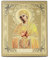 NKlaus Gottesmutter Siebenpfeilige Holz Ikone 10x12cm christlich orthodox 11365
