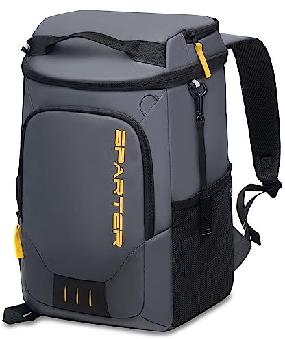 SPARTER Rucksack-Kühler, 33 Dosen Kühlrucksack, Isoliert Thermo Rucksack, Auslaufsicher, Wasserdicht, Leicht, Tragbare Weiche Kühltasche für Strand, Reisen, Camping, Mittagessen