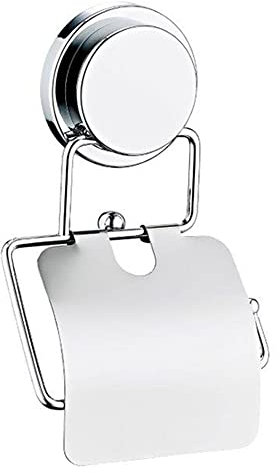 Non-Drill Toilet Roll Holder with Cover