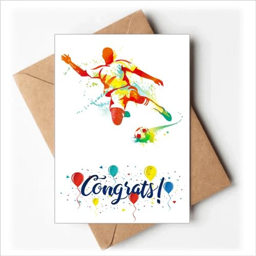 Hochzeitskarten mit Fußballspielern, Kick-Fußball, Glückwunschkarten