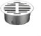 Rejilla de drenaje de suelo de acero inoxidable con diseño hueco grande, se adapta a tubos de drenaje de 50 mm a 200 mm, fácil instalación para desagües exteriores e interiores (90 mm)