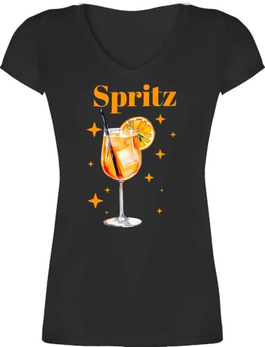 Shirtracer - T-Shirt Damen V Ausschnitt - Karneval & Fasching - Spritz Kostüm