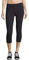 ELF KUCKUCK Damen Leggings 3/4 Blickdichte Leggins aus Baumwolle Schwarz (XS-S)