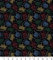 Harry Potter Häuser aus 100 % Baumwolle, schwarz, Digitaldruck, 110 cm breit, ideal zum Basteln, Tischdecke, Quilten, Nähen, Schneidern, Heimdekoration