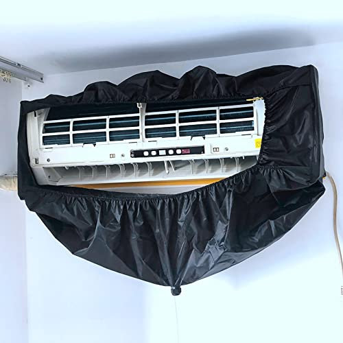 WGFOIP Bache Nettoyage Climatisation, Housse de Nettoyage Imperméable avec Tuyau d'eau Housse de Protection pour Nettoyage Clim