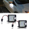 BHZNGD 2PCS Pfützenlicht unter dem Seitenspiegel, kompatibel mit Ford Escape C-Max S-Max Focus MK3 Mondeo Kuga Galaxy, 12V 6000K Xenon White Car Welcome Rearview Lamps