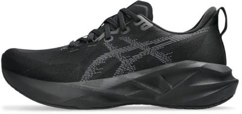 ASICS Herren NOVABLAST 5 Laufschuhe, Schwarz, Grau (Black/Carrier Grey), 10.5
