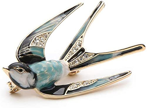 Kristall Schwalbe Tier Brosche Vogel Anstecknadel Abzeichen Damen Schmuck