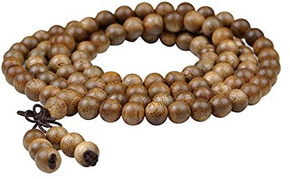 RFDRR Herren-Armband, Gebetsperlen, 108 natürliche Adlerholz-Perlen, Armband for Männer und Frauen, Gebet, Meditation, Yoga, Handgelenk-Zubehör