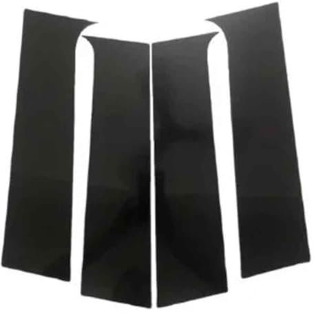 XIULANJIAYOU Garniture Pilier Fenêtre Porte Voiture pour Peugeot 206 1998-2012, ABS Baguettes de Montant de Fenêtre Porte Latérale Anti-Rayures Accessoire